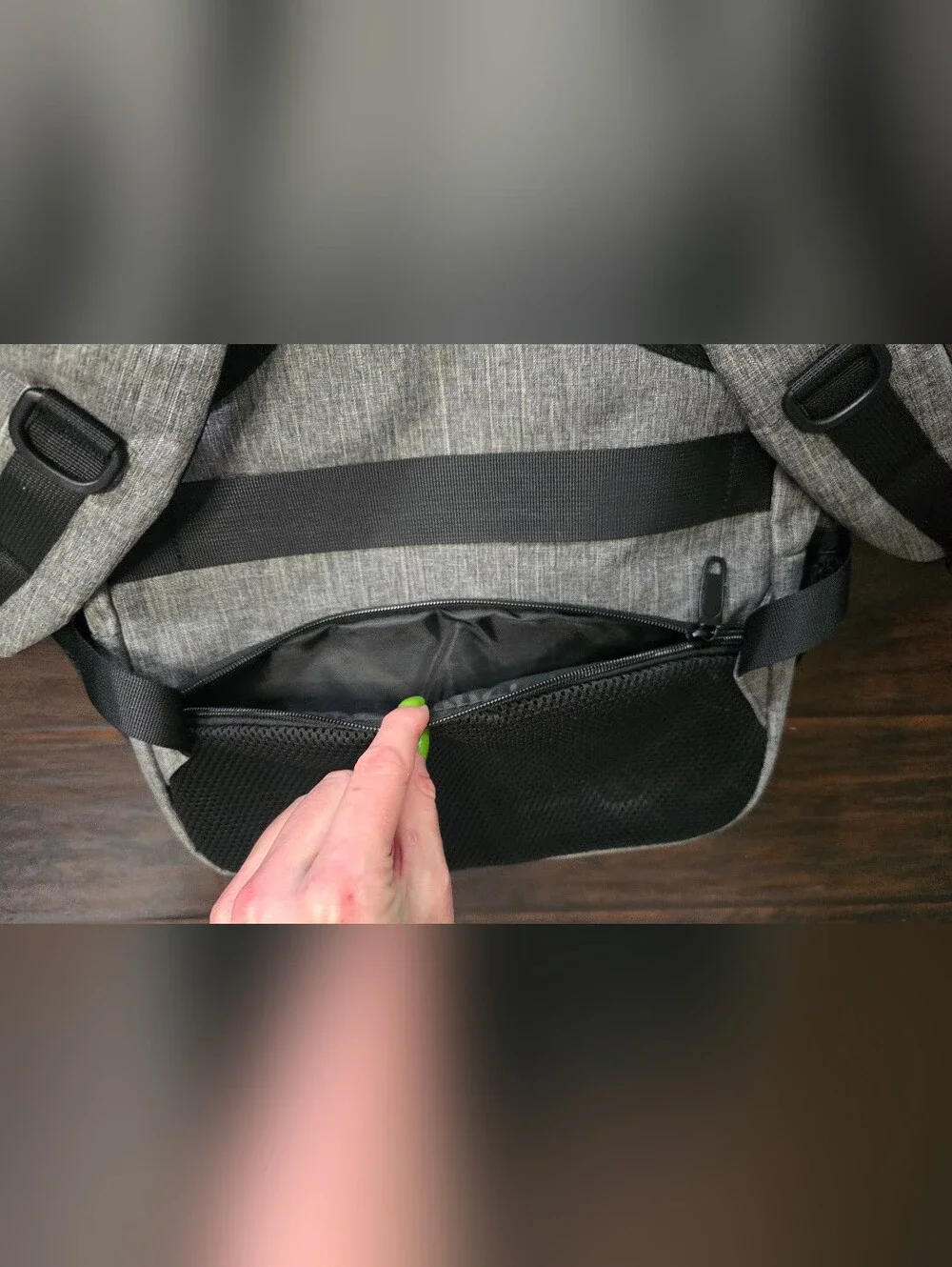 Enforce Grey Multi Zipper Compartment Utility Backpack